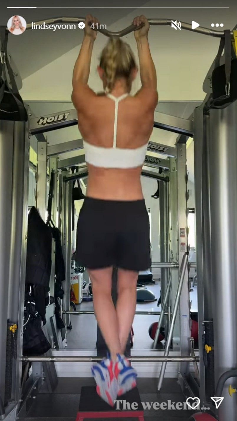 Screenshot of Lindsey Vonn's Instagram story (@lindseyvonn/ig)